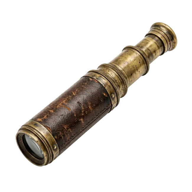 Vintage Brass Spyglass Telescope