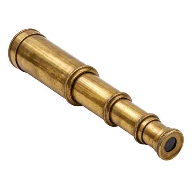 Vintage Brass Spyglass Telescope