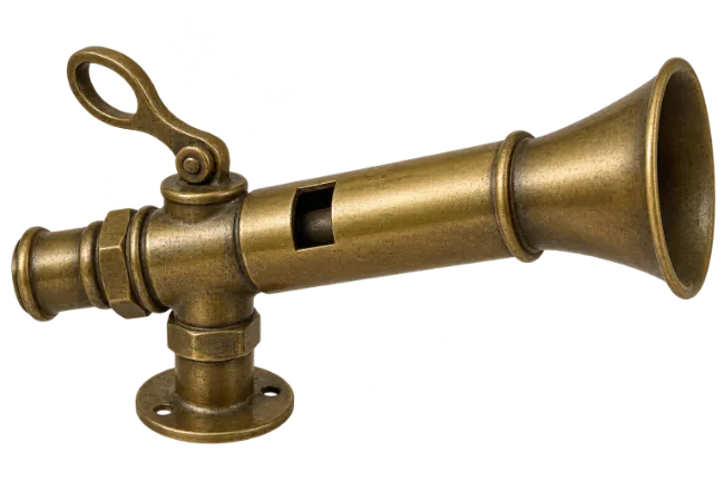 Vintage Brass Steam Whistle