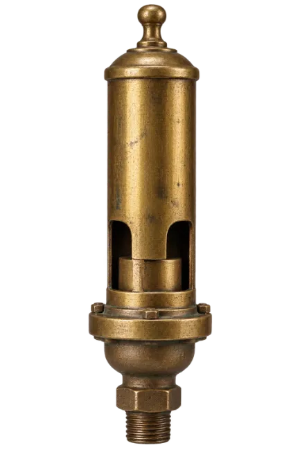 Vintage Brass Steam Whistle with Threaded Base