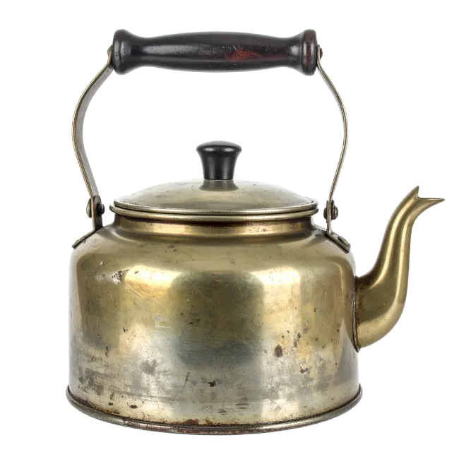 Vintage Brass Tea Kettle