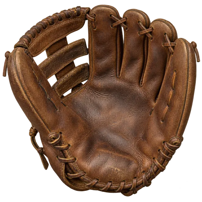 Vintage Brown Leather Baseball Glove