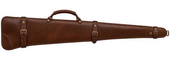 Vintage Brown Leather Gun Case