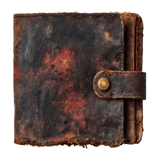 Vintage Brown Leather Wallet