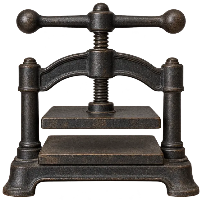 Vintage Cast Iron Book Press