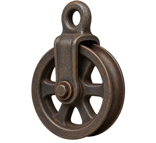 Vintage Cast Iron Pulley Wheel