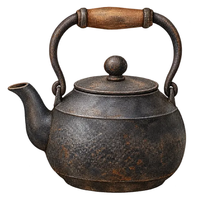 Vintage Cast Iron Teapot