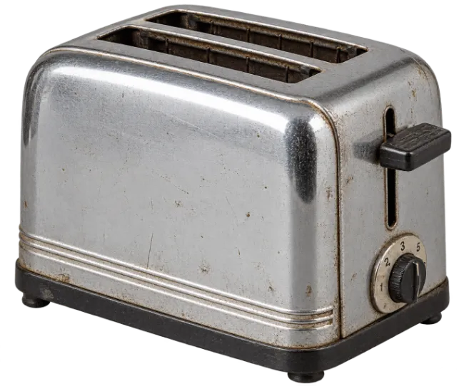 Vintage Chrome Two Slice Toaster