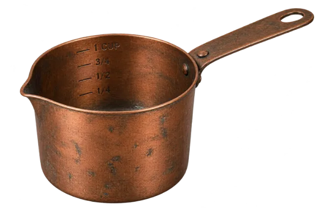 Vintage Copper Measuring Cup with Handle