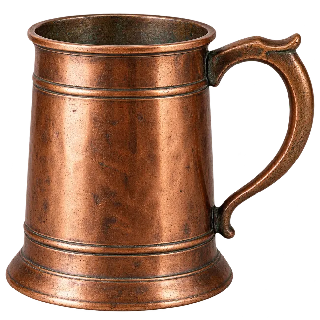 Vintage Copper Mug with Handle