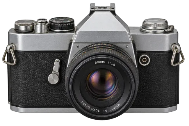 Vintage Film Camera with 50mm Lens