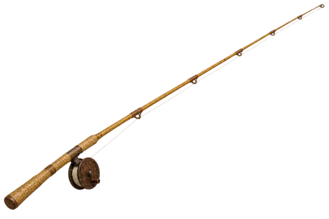 Vintage Fishing Rod With Reel