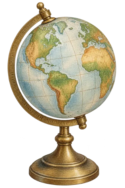 Vintage Globe Illustration