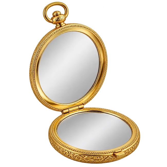 Vintage Gold Pocket Mirror