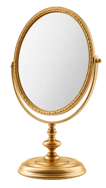 Vintage Gold Vanity Mirror