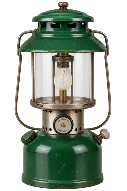 Vintage Green Camping Lantern