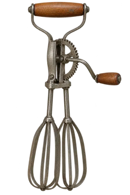 Vintage Handheld Rotary Egg Beater