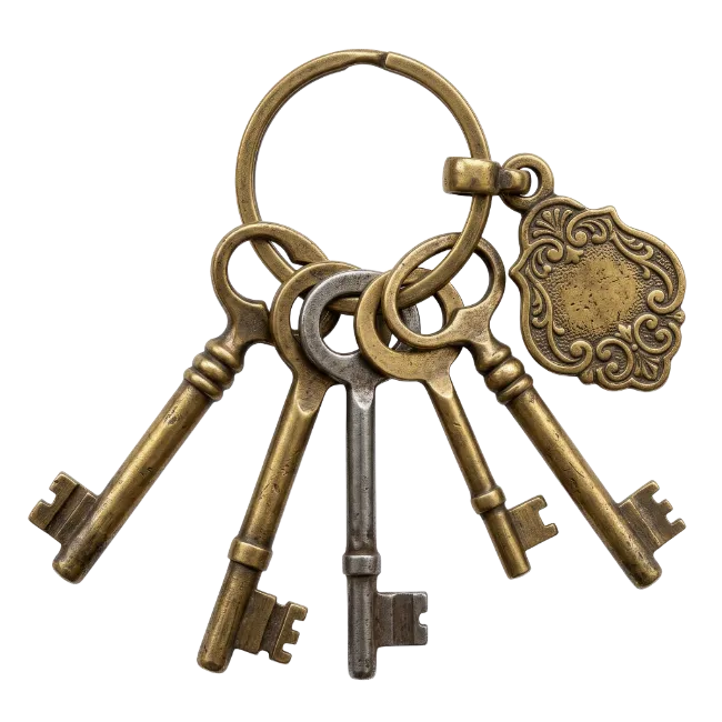 Vintage Keys on Ring