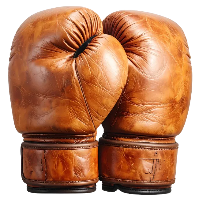 Vintage Leather Boxing Gloves
