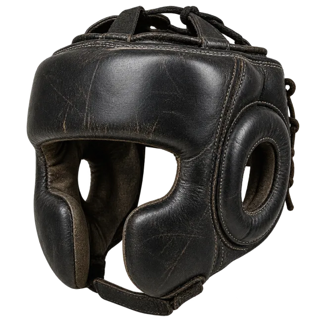Vintage Leather Boxing Headgear