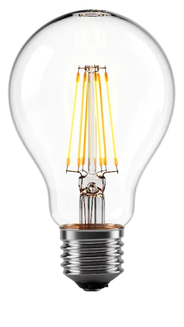 Vintage LED Light Bulb Isolated