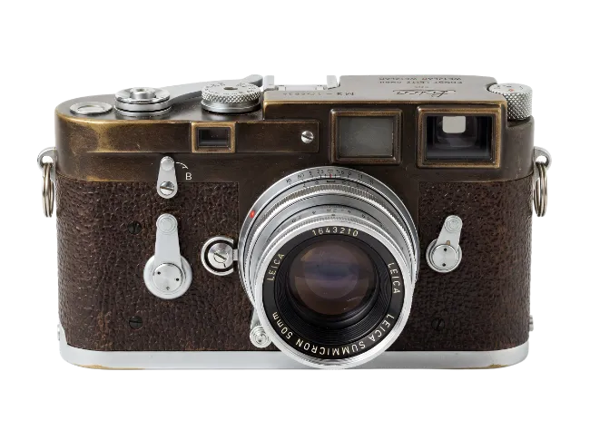 Vintage Leica Rangefinder Camera with Lens