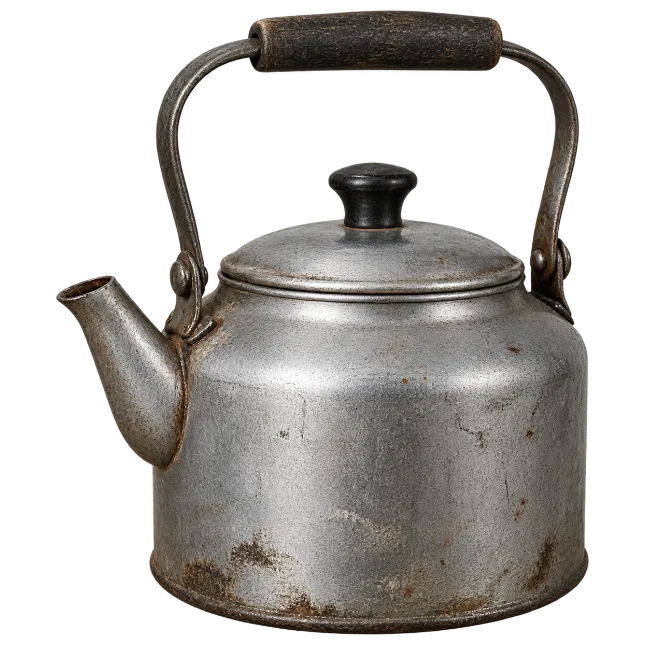 Vintage Metal Tea Kettle