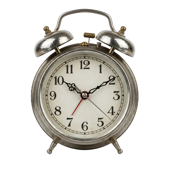 Vintage Metal Twin Bell Alarm Clock
