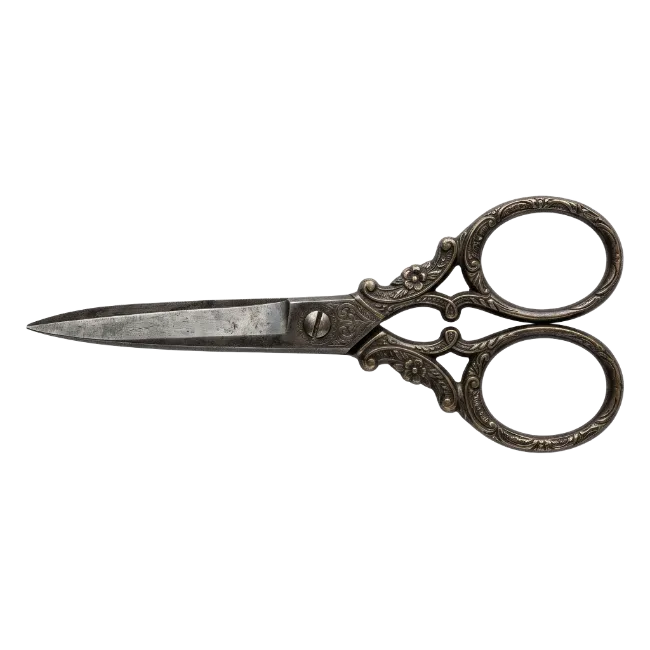 Vintage Ornate Metal Scissors