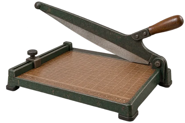 Vintage Paper Cutter Guillotine