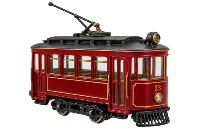 Vintage Red Model Tramway