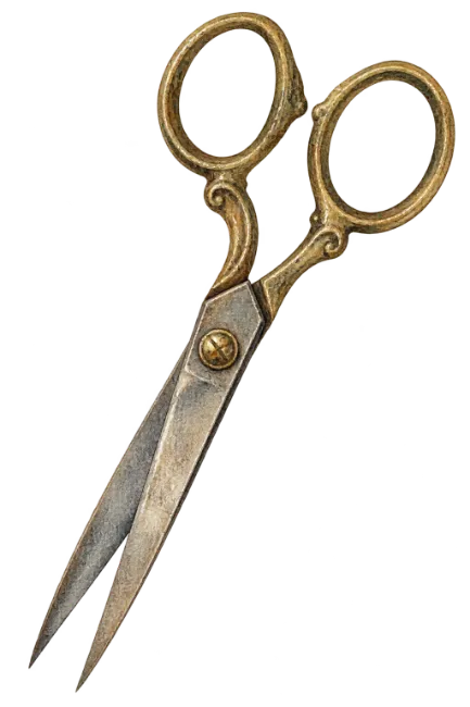 Vintage Scissors Illustration
