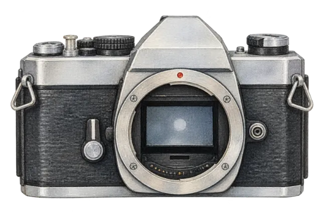 Vintage SLR Camera Body Without Lens