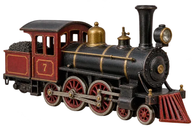 Vintage Steam Locomotive Train Model
