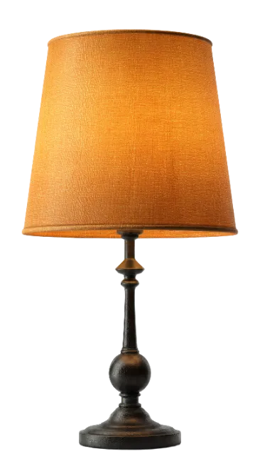 Vintage Table Lamp with Warm Shade
