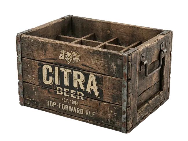 Vintage Wooden Beer Crate