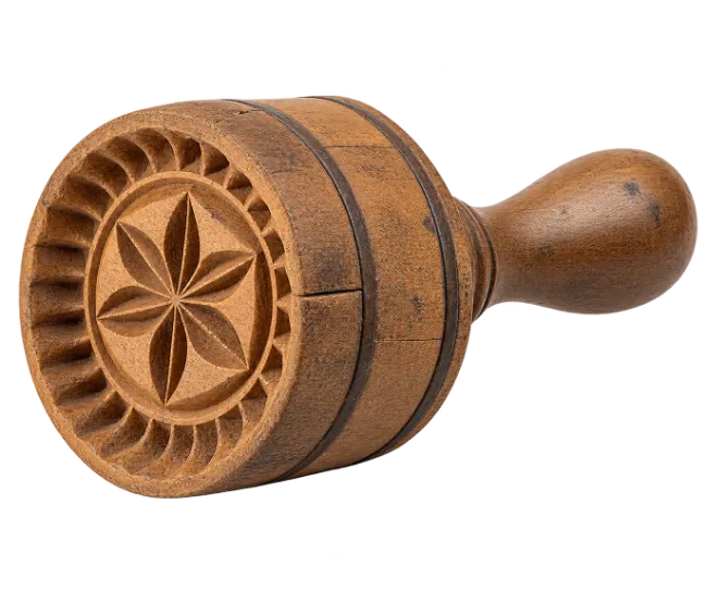 Vintage Wooden Butter Stamp