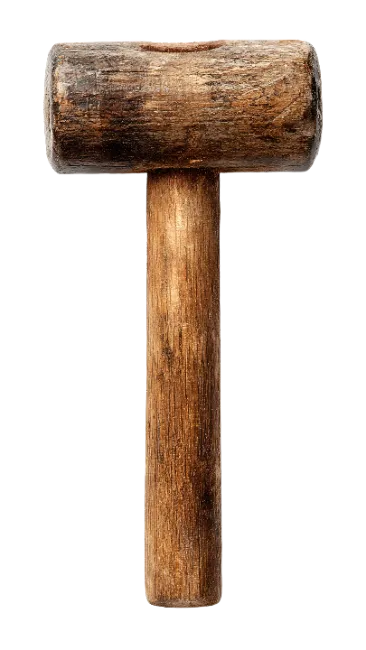Vintage Wooden Mallet Tool