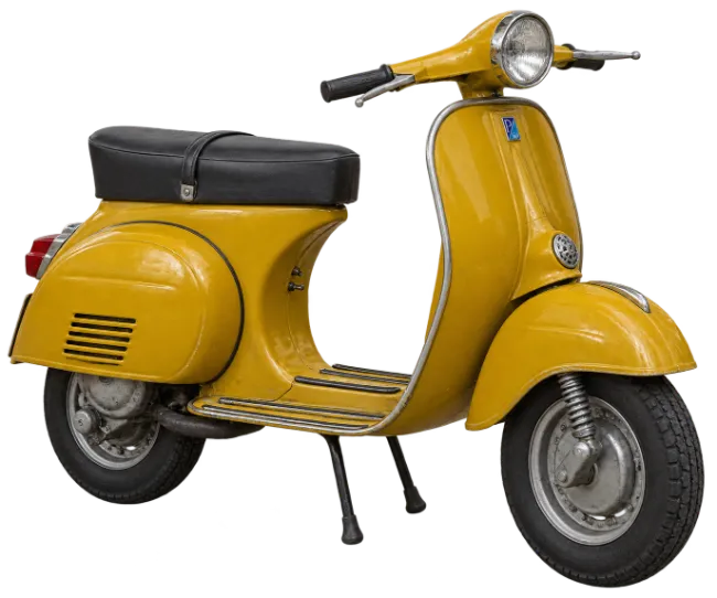 Vintage Yellow Scooter