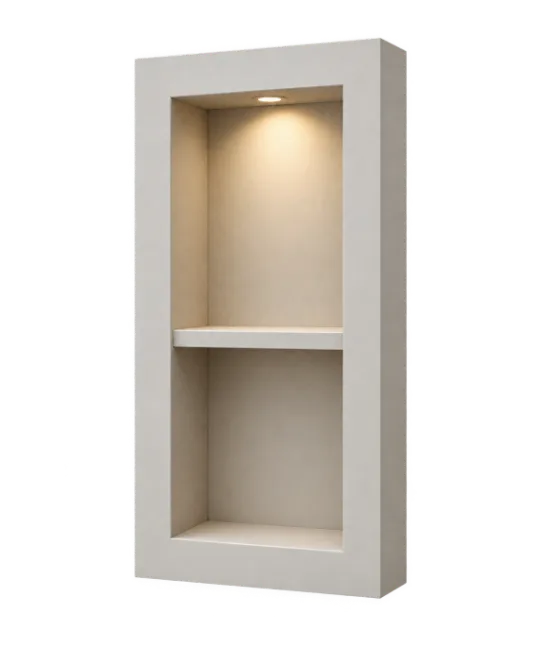 Wall Niche with Shelf and Light