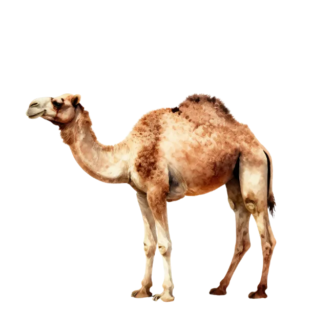 Watercolor Camel Illustration