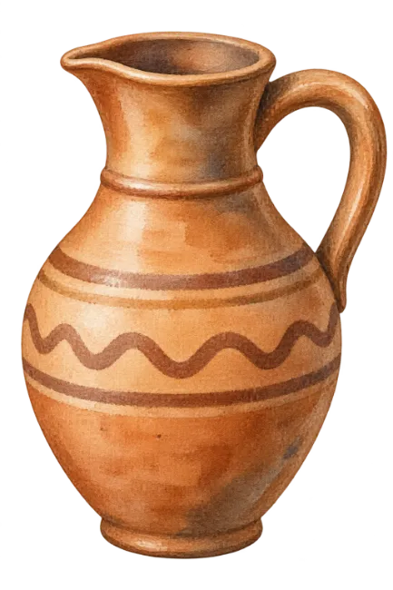 Watercolor Ceramic Pitcher