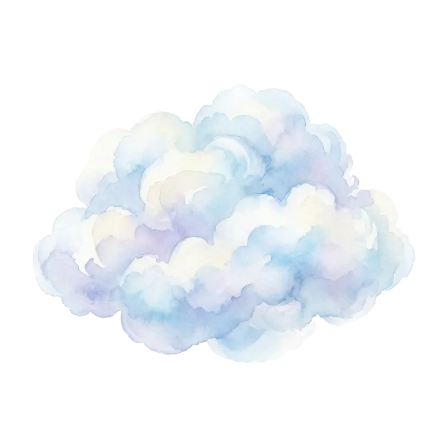 Watercolor Cloud Illustration