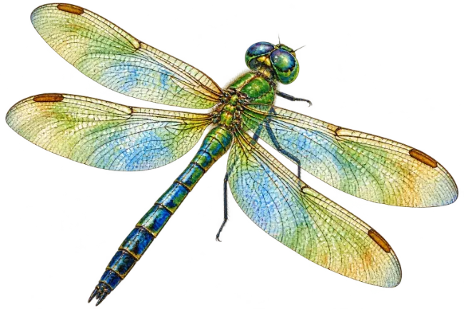 Watercolor Dragonfly Illustration