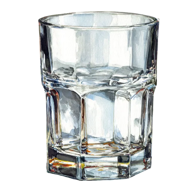 Watercolor Glass Tumbler