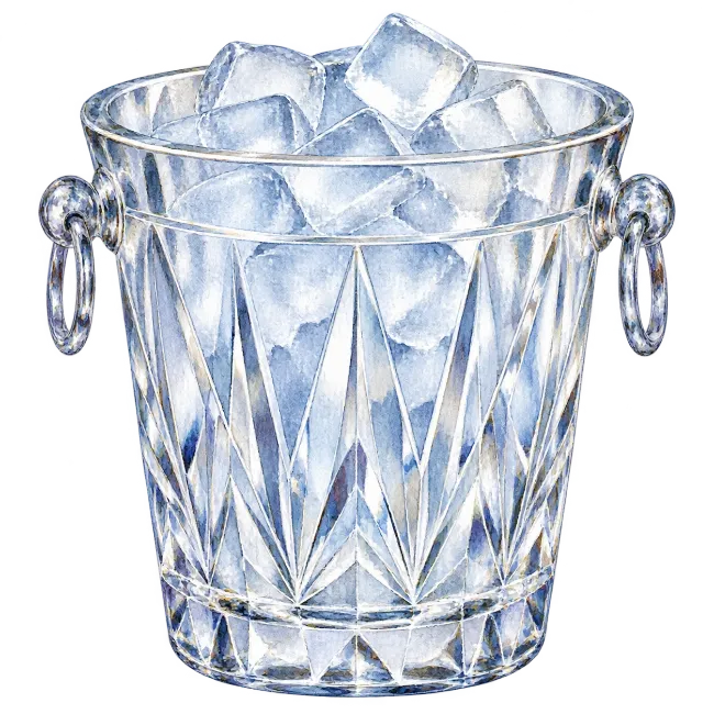 Watercolor Ice Bucket