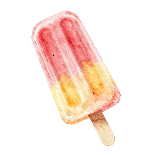 Watercolor Ice Pop Illustration