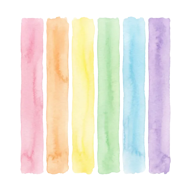 Watercolor Paint Strokes Vertical Pastel Stripes