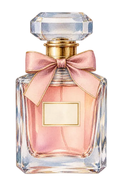 Watercolor Perfume Bottle