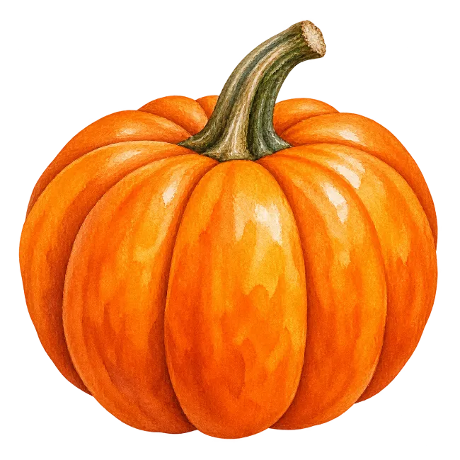 Watercolor Pumpkin Illustration